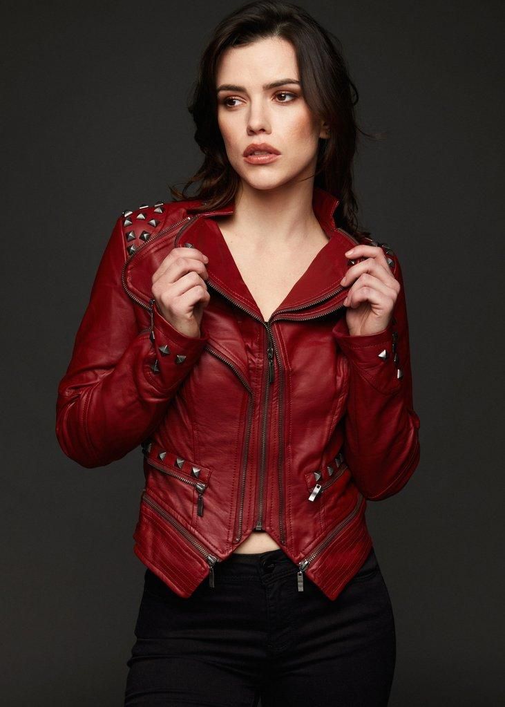 Fierce and Fabulous: The Symbolism of the Red Leather Jacket in Women’s Fashion
